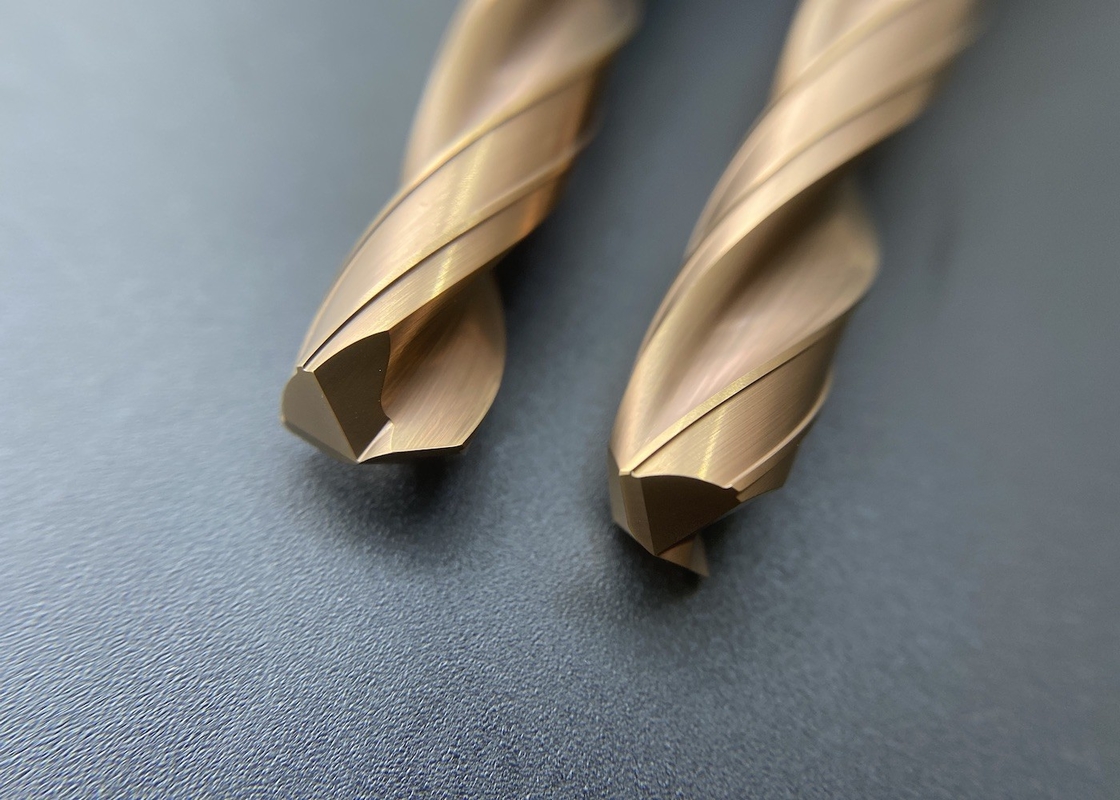 Round Shank Solid Carbide Drill Smooth Chip Removal For Stainless Steel